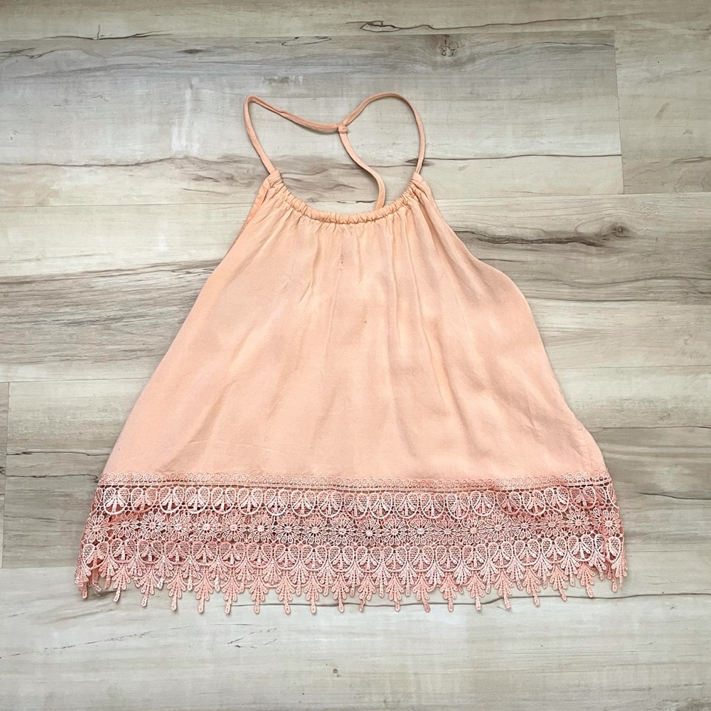 Pink halter top
